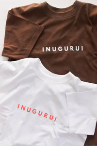 【ご予約受付】INUGURUI /  Tシャツ ダークブラウン
